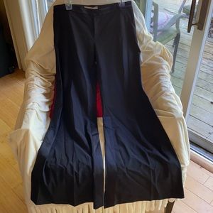 Ya-Ya Wool Stretch Bland Sparkling Beads Pants